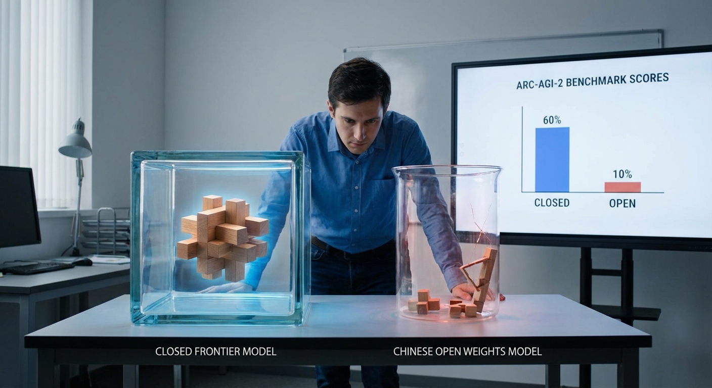 Chinese Open-Weight Models Show Sharp Limits on General Reasoning